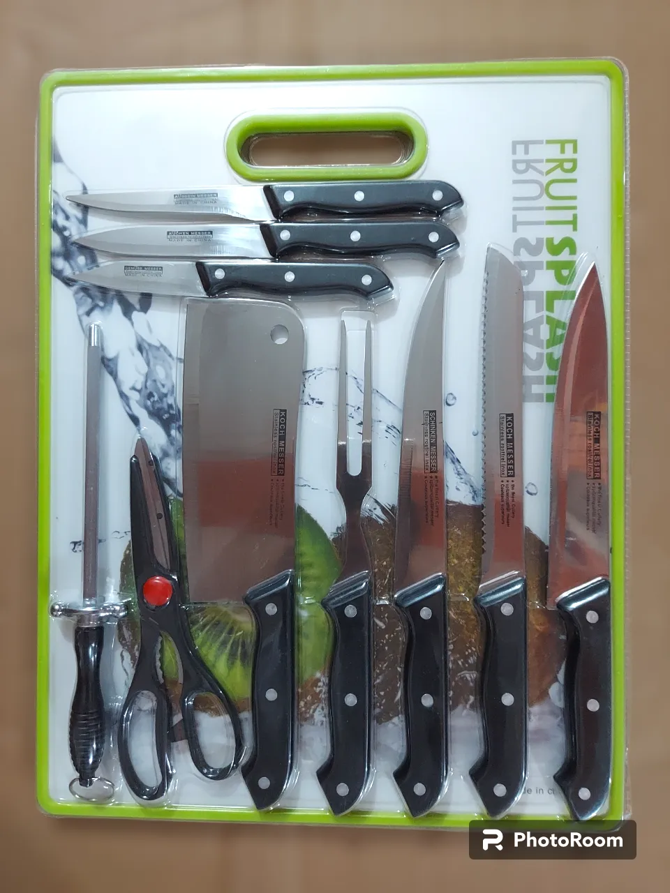 11 in 1 Koch Messer Knives Set with Scissor & Cutting Boar