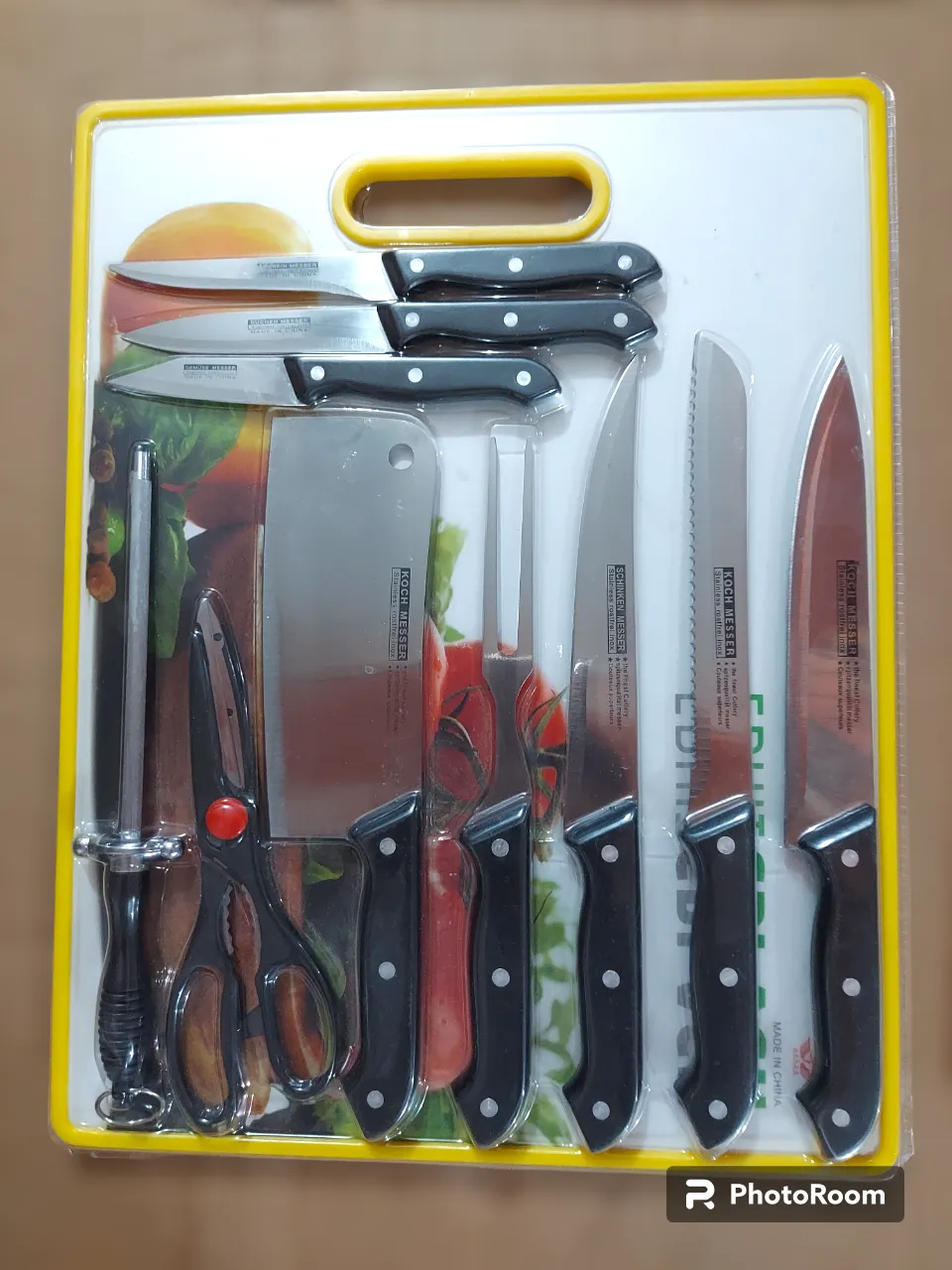 11 in 1 Koch Messer Knives Set with Scissor & Cutting Boar