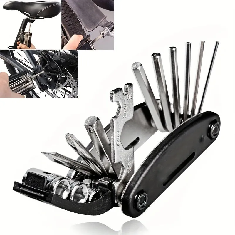 16in1 Bike Repair Tool Set Multipurpose Maintenance Kit