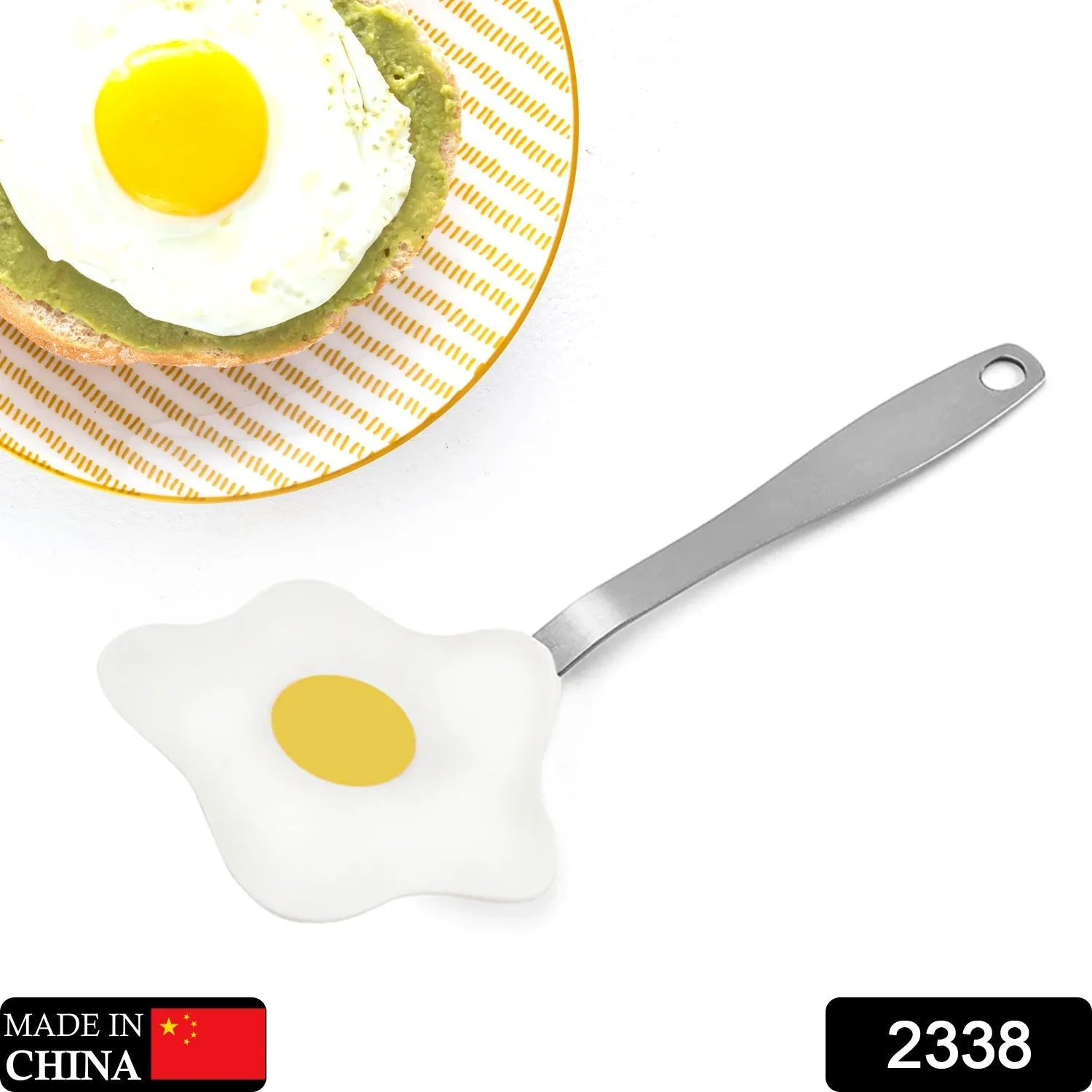 2338 Egg Shape Nylon Turner Non Stick Frying Shovel Fried Fish Omelet Spatula Pancake Pizza Pinball Cooking Tools Kitchen Utensils