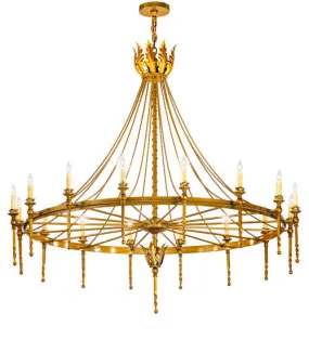 2nd Avenue Amaury 01.0842.56.3GLDN Chandelier Light - Transparent Gold Over Nickel