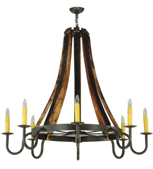 2nd Avenue Barrel Stave 1-0456151255-47.48W Chandelier Light - Timeless Bronze