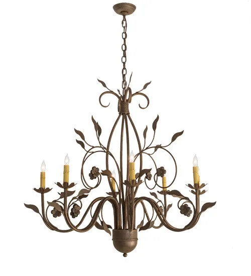 2nd Avenue Bordeaux 87870.36.080U Chandelier Light - Antique Rust