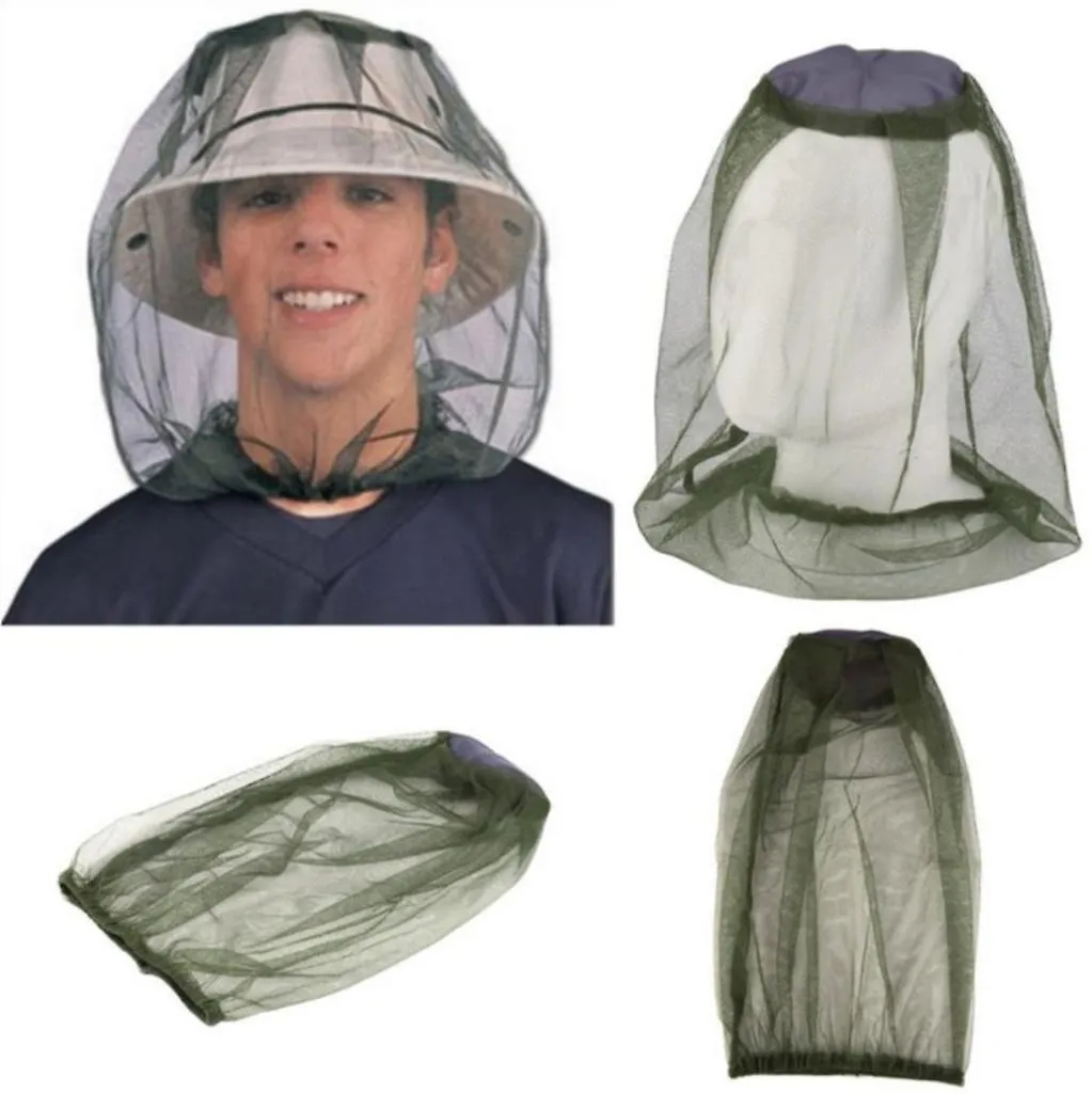 2Pcs Outdoor hiking camping travel anti mosquito cover, fishing cap AZ18206