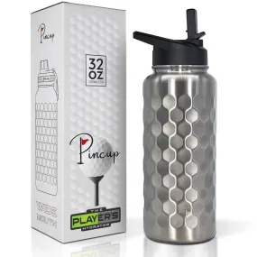 32 oz Stainless Straw Lid Water Bottle