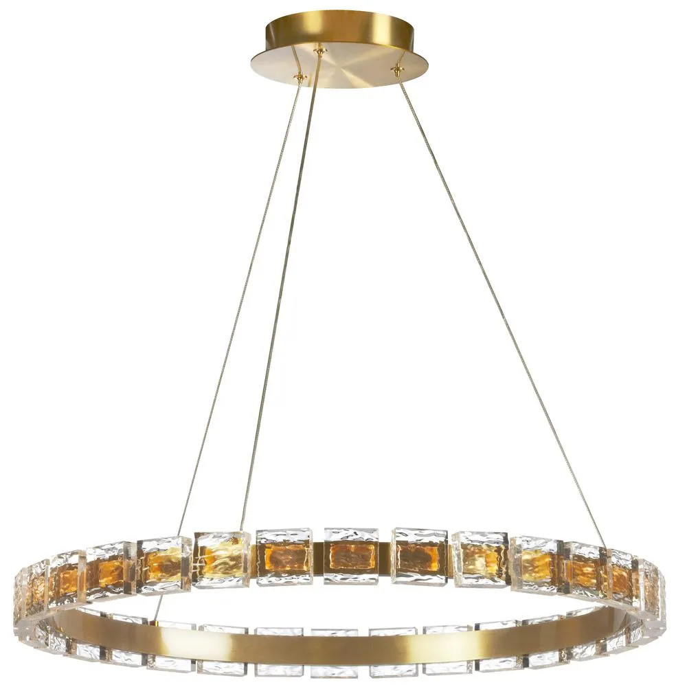 34W Chandelier, AGB, Clear Acrylic