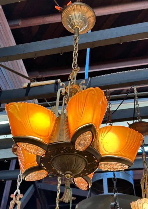 5-Light Slip Shade Chandelier (LT-745)