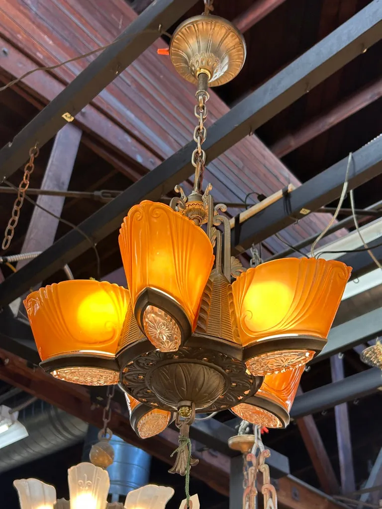 5-Light Slip Shade Chandelier (LT-745)