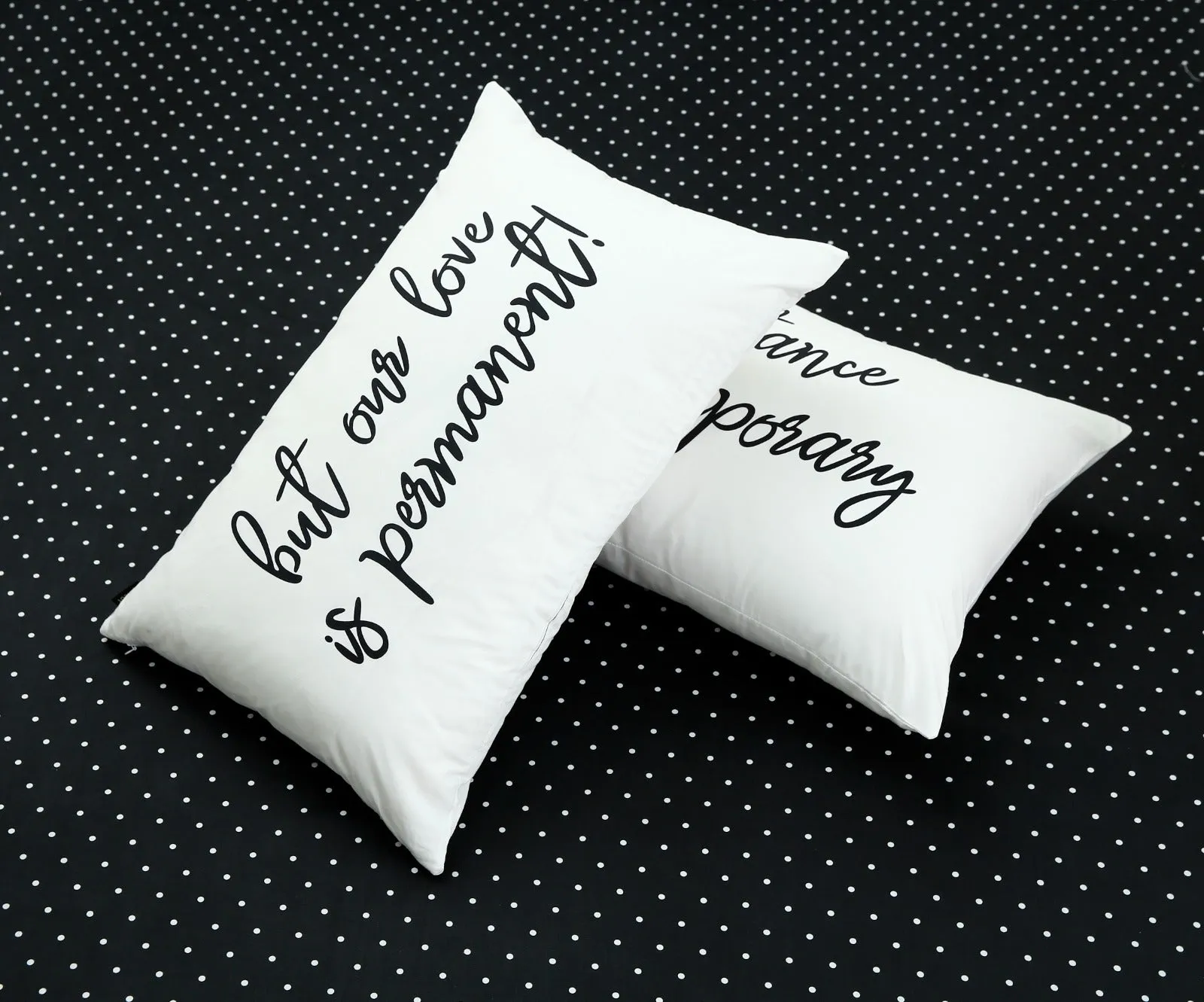 5 PCs Fitted Bed Sheet With Text Pillows-Couple Set CS03