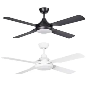 56" Discovery II AC Ceiling Fan Black, White with Light MDF1443M, MDF1443W Martec Lighting