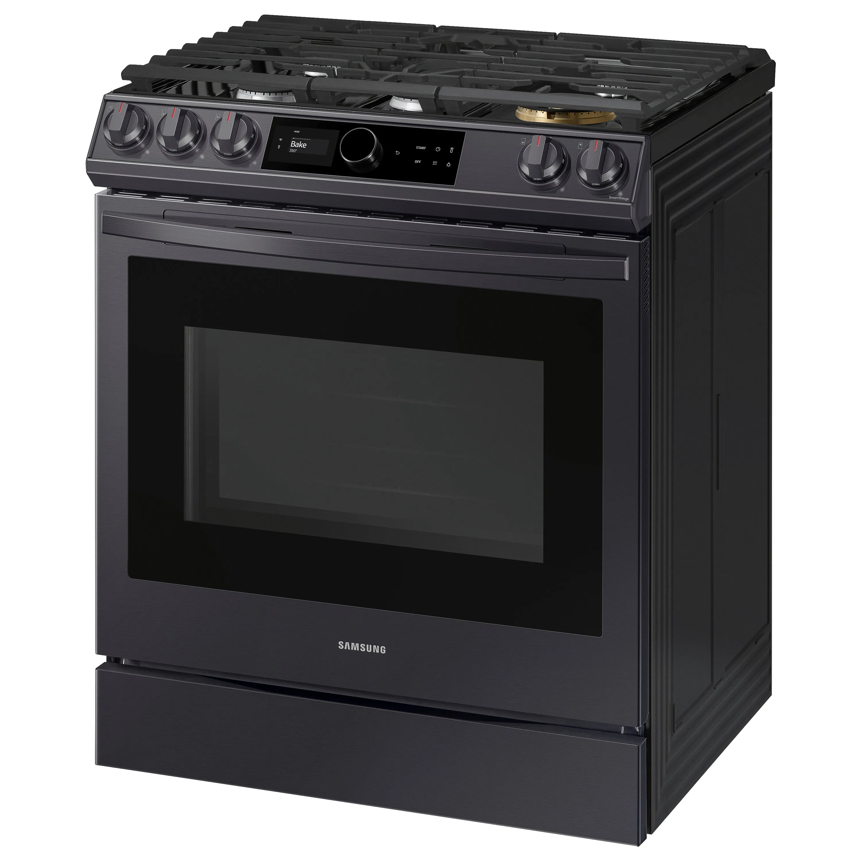 6.0 cu ft. Smart Slide-in Gas Range with Smart Dial & Air Fry in Black Stainless Steel - (NX60T8711SG)