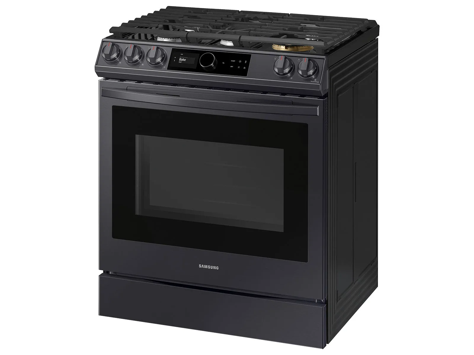 6.0 cu ft. Smart Slide-in Gas Range with Smart Dial & Air Fry in Black Stainless Steel - (NX60T8711SG)