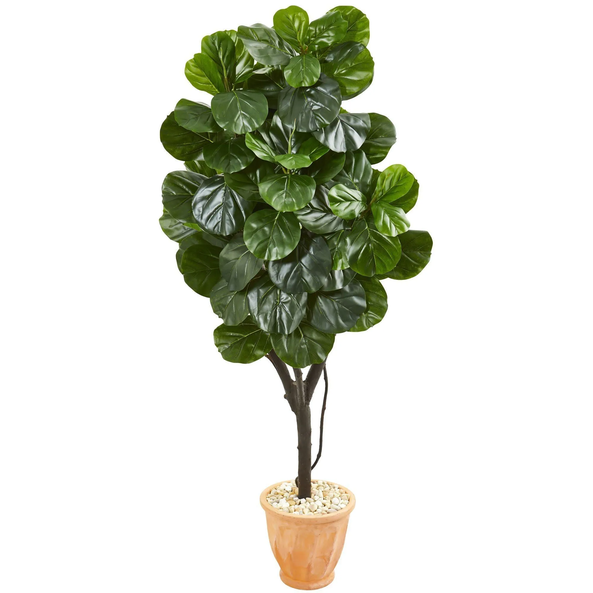 65” Fiddle Leaf Fig Artificial Tree in Terra Cotta Planter