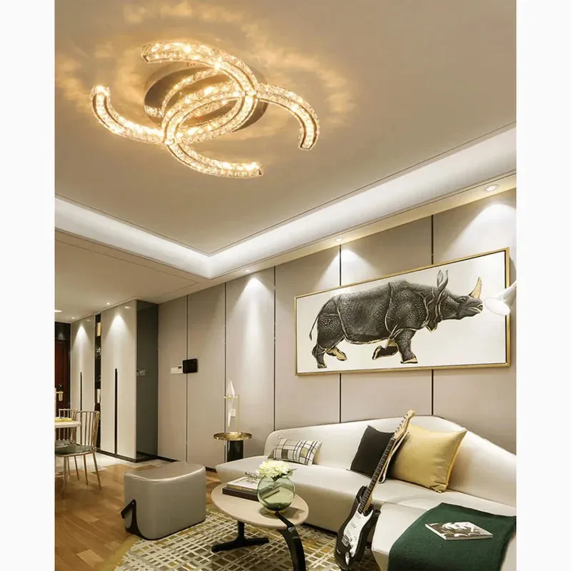 Aicurzio | Fashionable Luxury Crystal Gold Chandelier