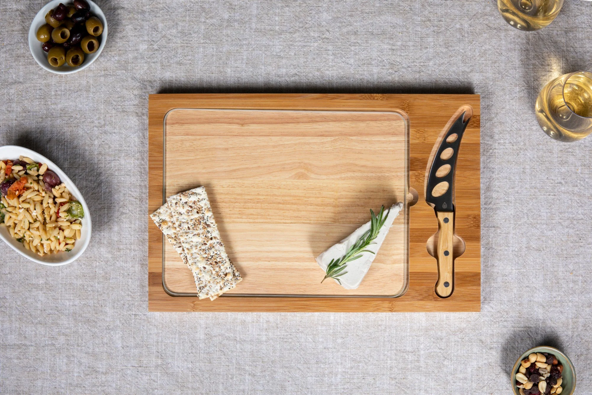 Alabama Crimson Tide - Icon Glass Top Cutting Board & Knife Set