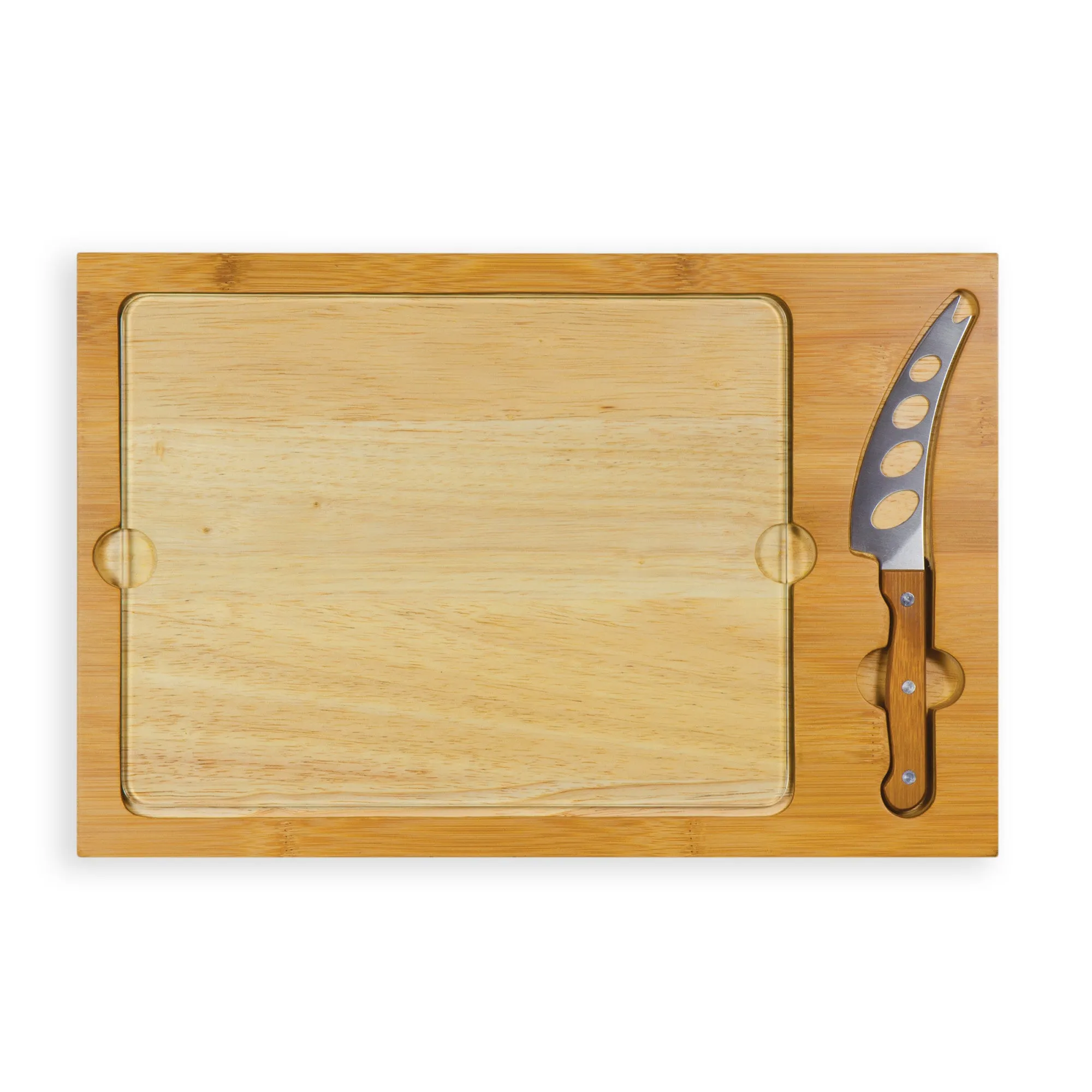 Alabama Crimson Tide - Icon Glass Top Cutting Board & Knife Set