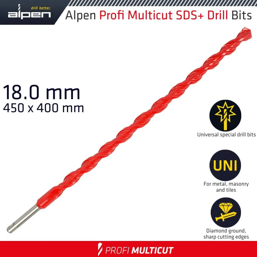 ALPEN PROFI MULTICUT SDS  SHANK PLW 18 x 450 ALP579018