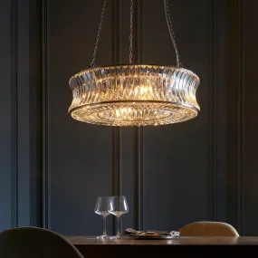 Amos Concave 6 Light Crystal Chandelier