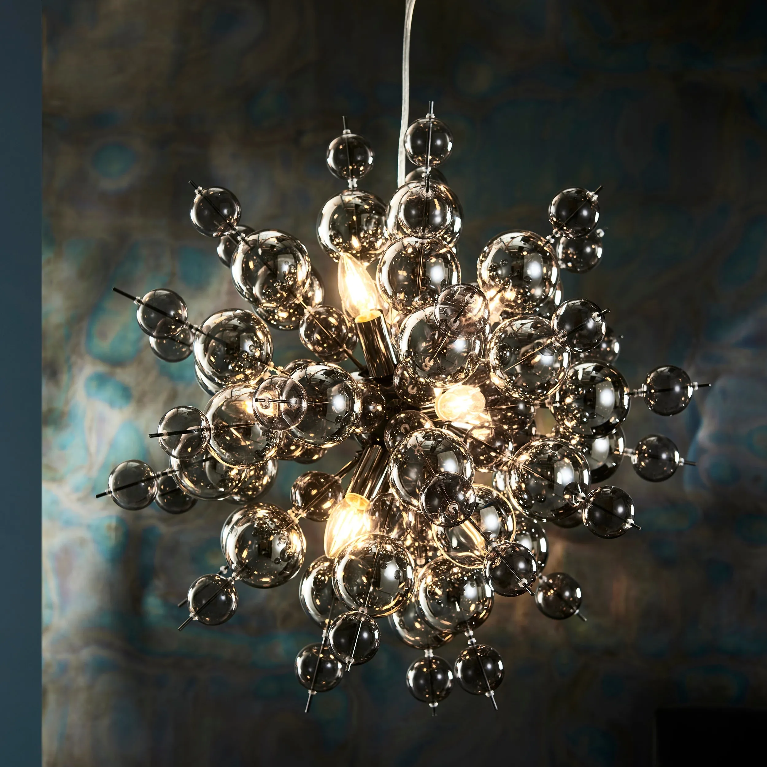 Amos Ossington Chandelier Smoke