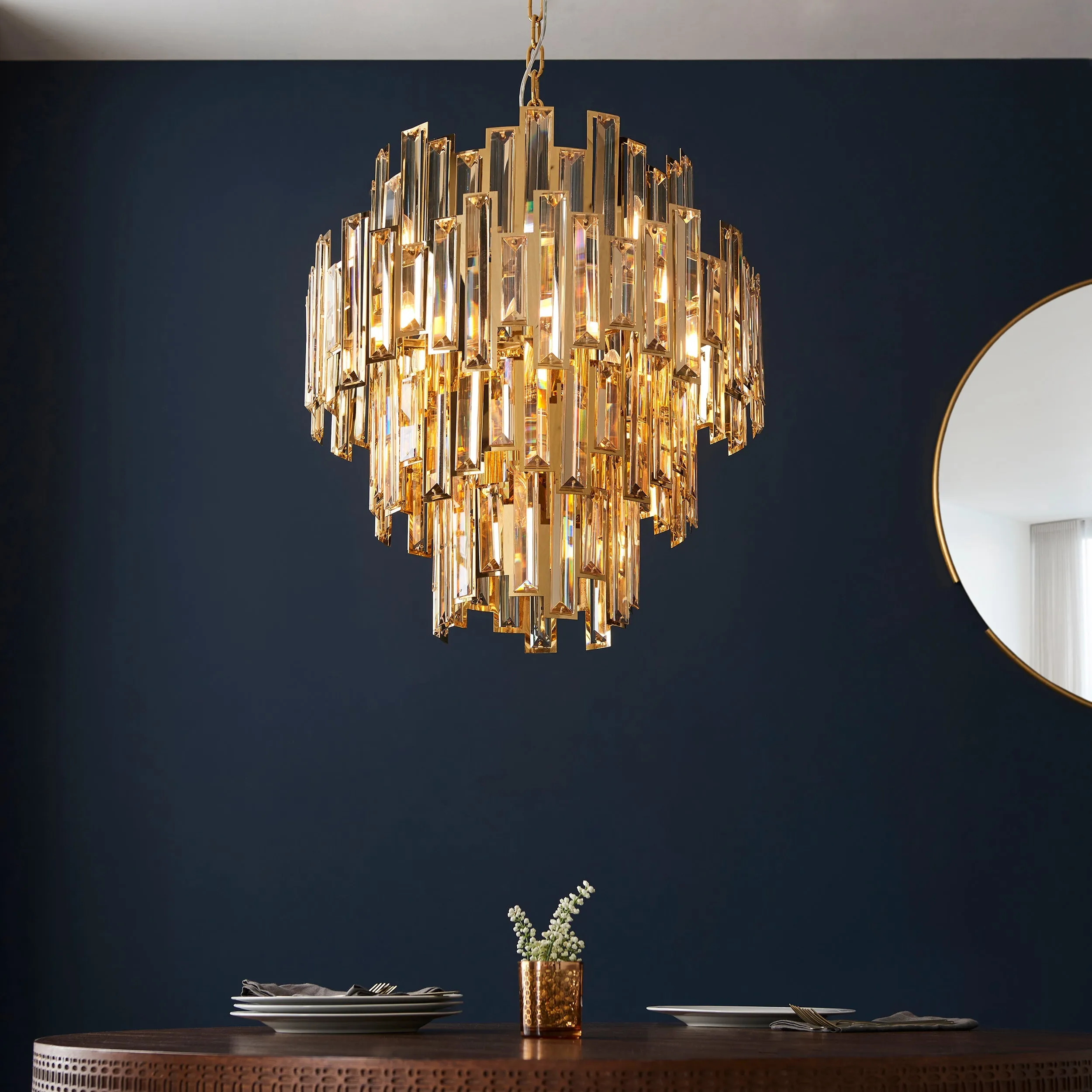 Amos Sandringham Chandelier Small