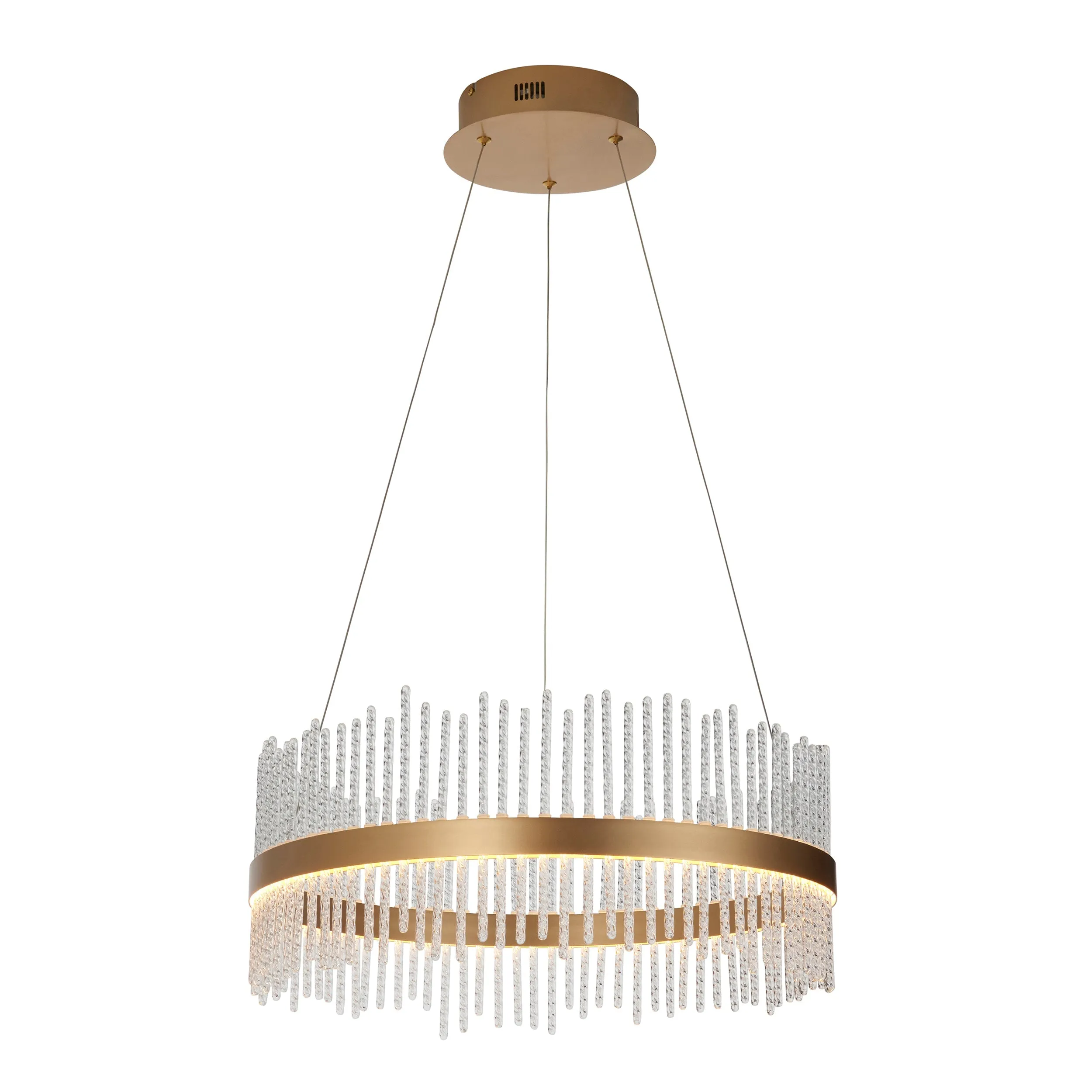 Amos Vanburgh Small Pendant Chandelier Brushed Gold