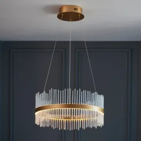 Amos Vanburgh Small Pendant Chandelier Brushed Gold