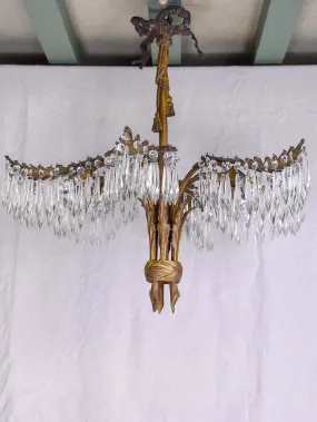 An antique palm chandelier - style Josef Hoffmann