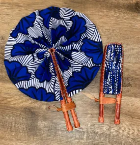 Ankara Leather Fan