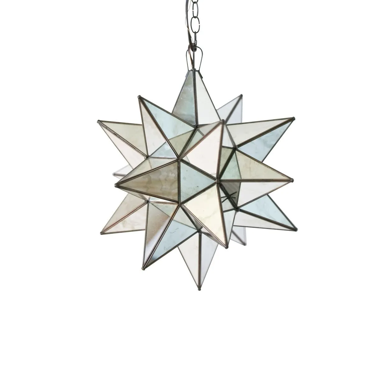 Antique Mirror Star Chandelier by Worlds Away