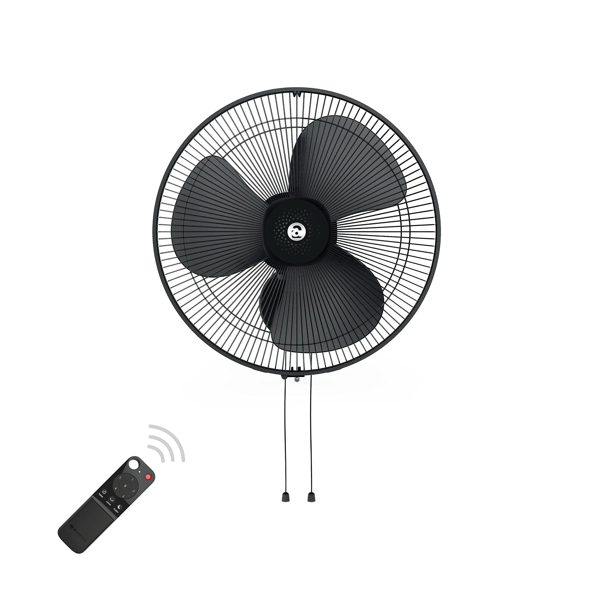 atomberg Renesa 400mm Wall Fan | Silent BLDC Fan | Remote with Timer & Sleep Control | 1 1 Year Warranty (Midnight Black)