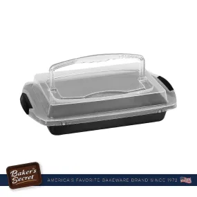 Baker's Secret Nonstick Roaster Pan with Serving Lid