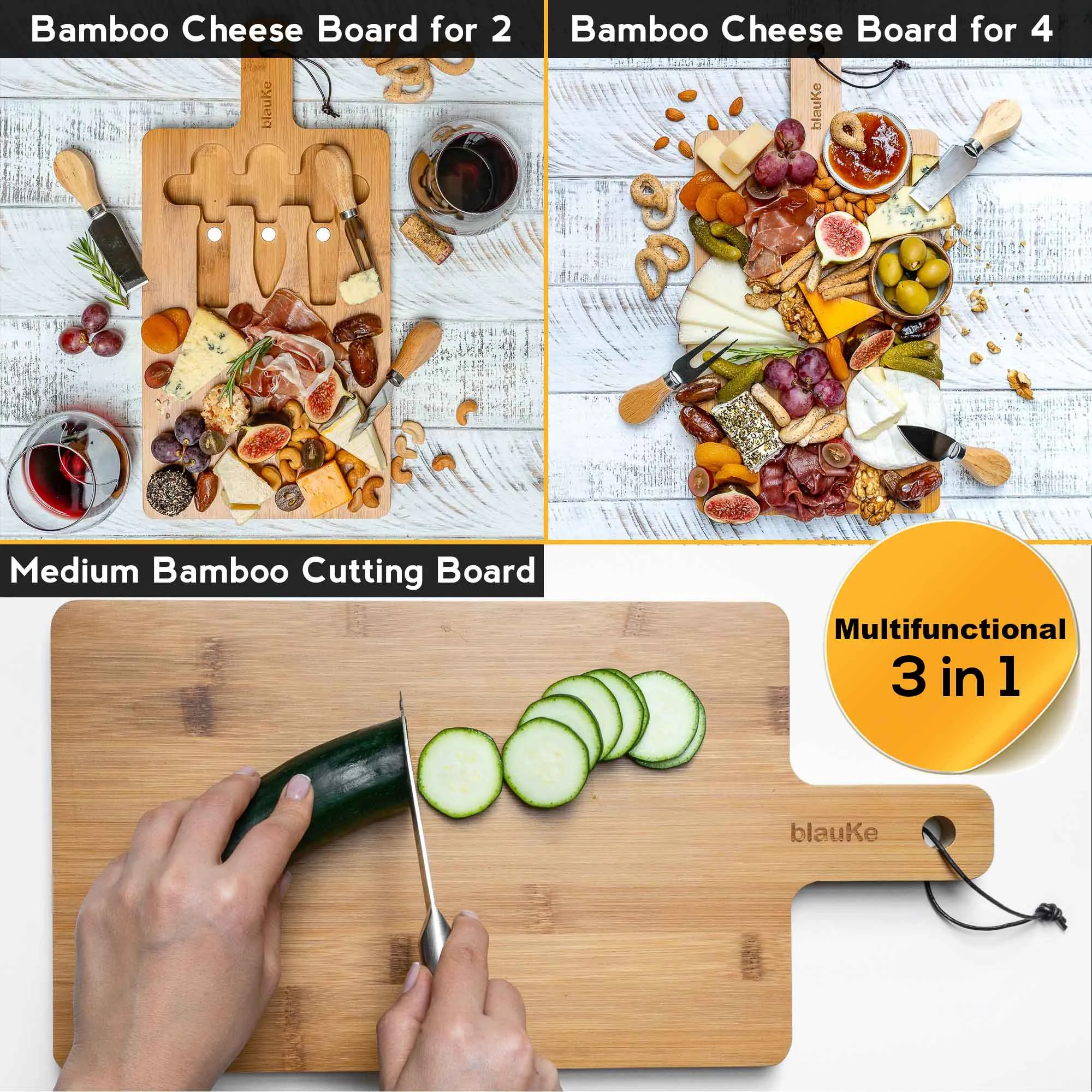 Bamboo Cheese Board and Knife Set: A Stylish Culinary Companion