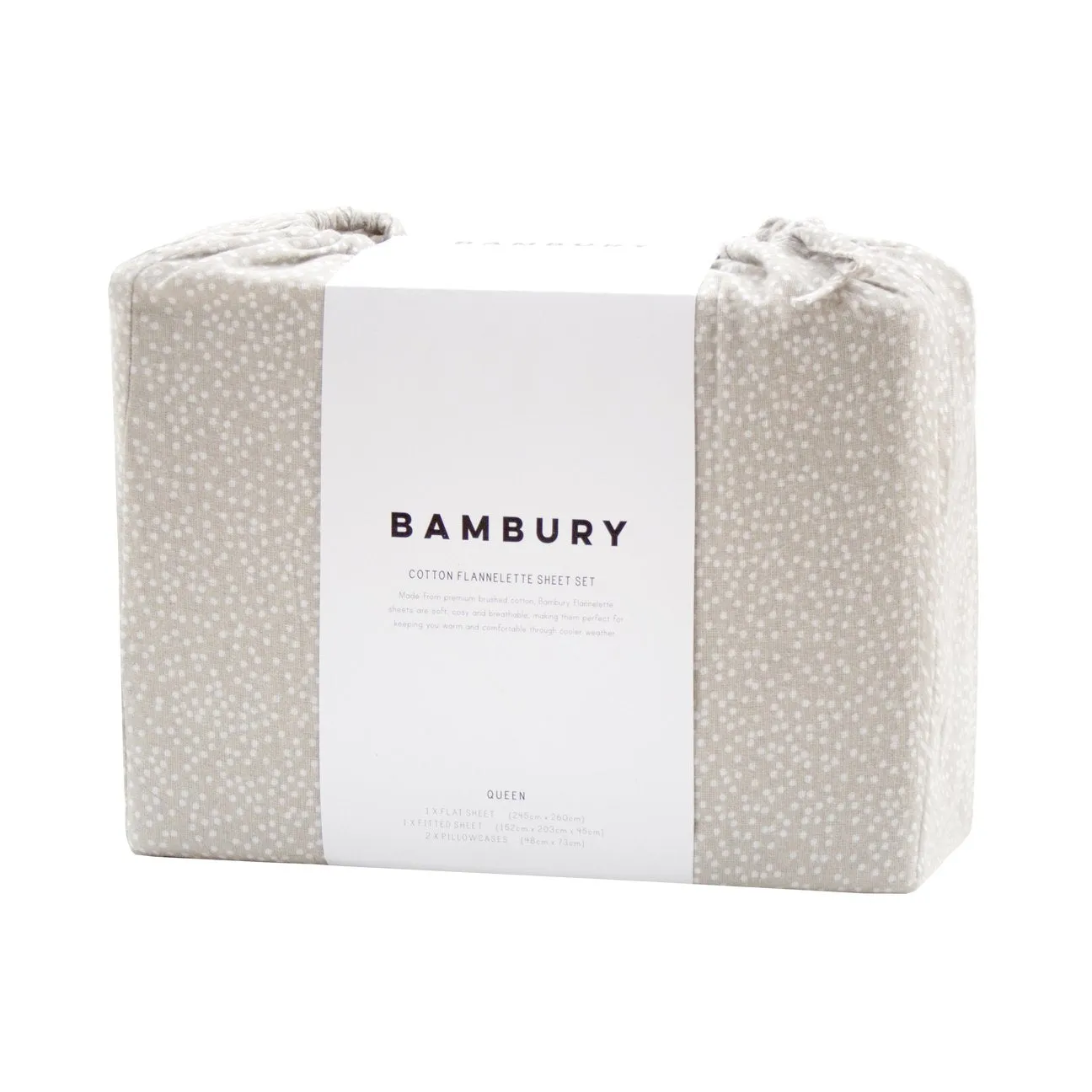 Bambury - Spot Flannelette Sheet Set