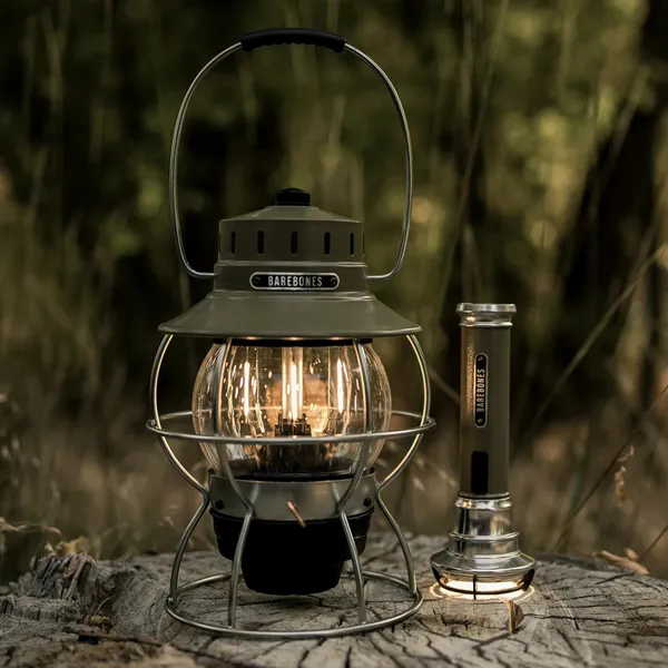 Barebones Railroad Lantern Olive Drab