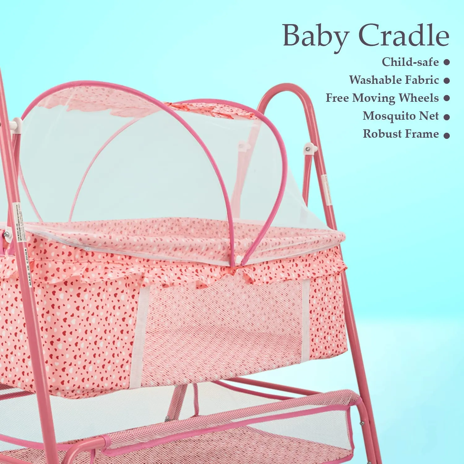 BAYBEE Arise Baby Swing Cradle for Baby with Mosquito Net, Palna Jhula for Baby