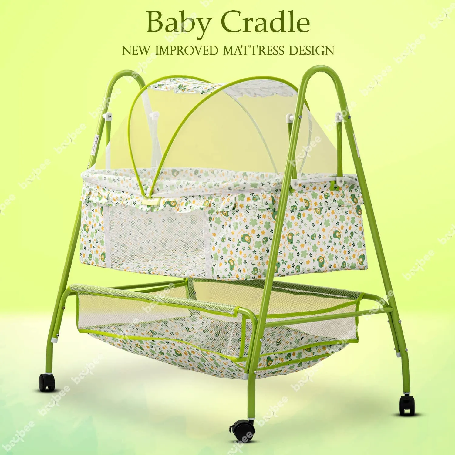 BAYBEE Arise Baby Swing Cradle for Baby with Mosquito Net, Palna Jhula for Baby