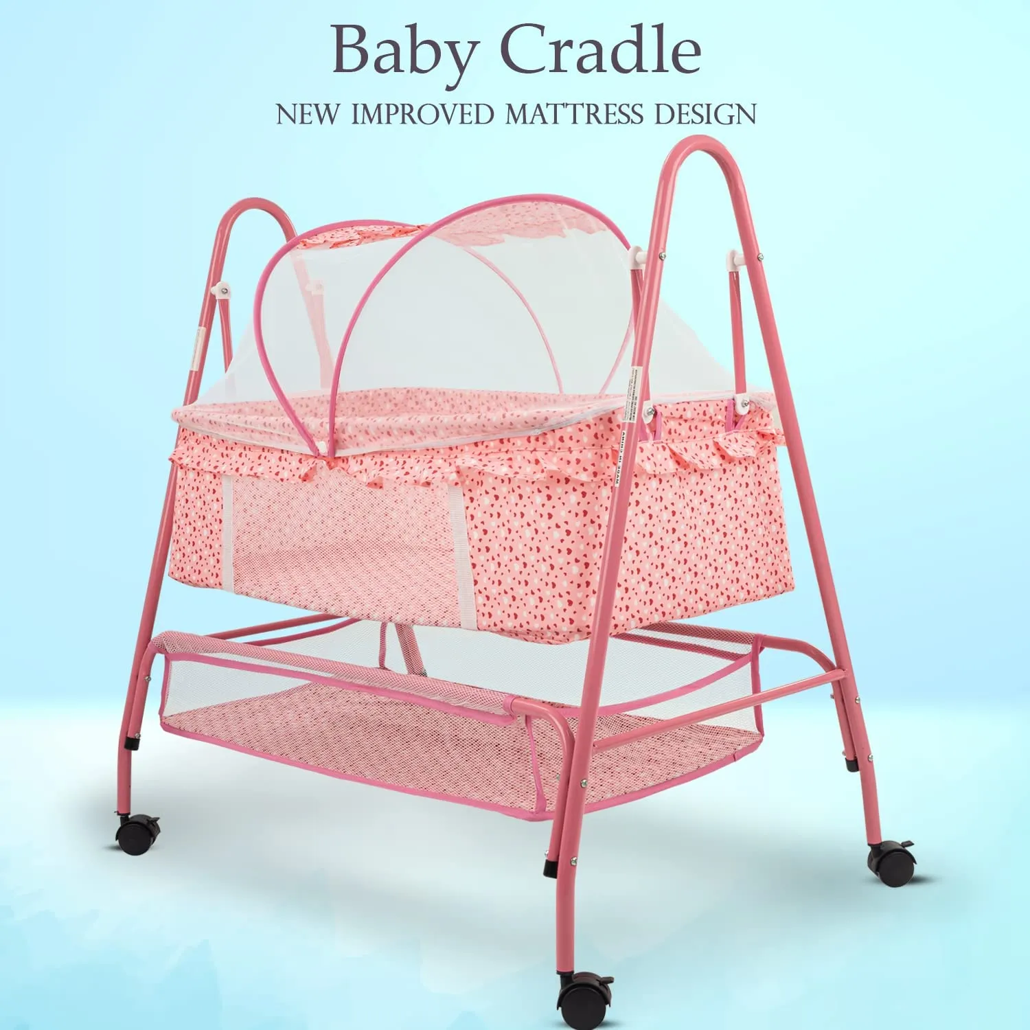 BAYBEE Arise Baby Swing Cradle for Baby with Mosquito Net, Palna Jhula for Baby