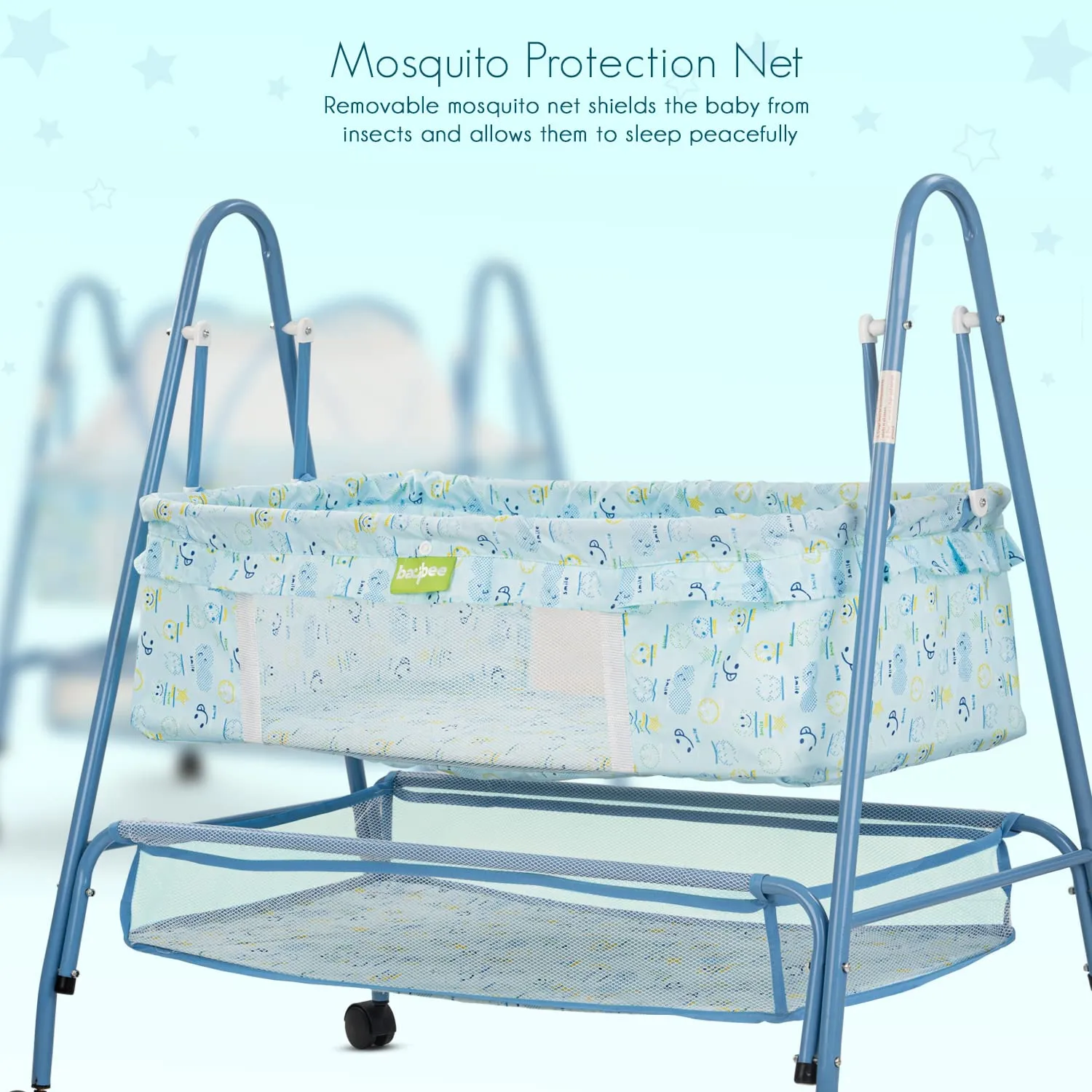 BAYBEE Arise Baby Swing Cradle for Baby with Mosquito Net, Palna Jhula for Baby