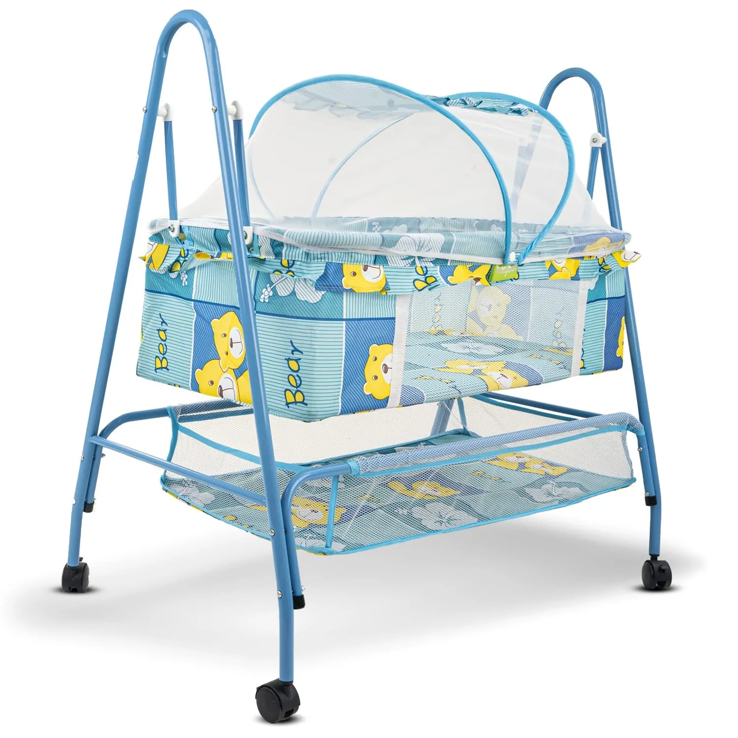 BAYBEE Arise Baby Swing Cradle for Baby with Mosquito Net, Palna Jhula for Baby