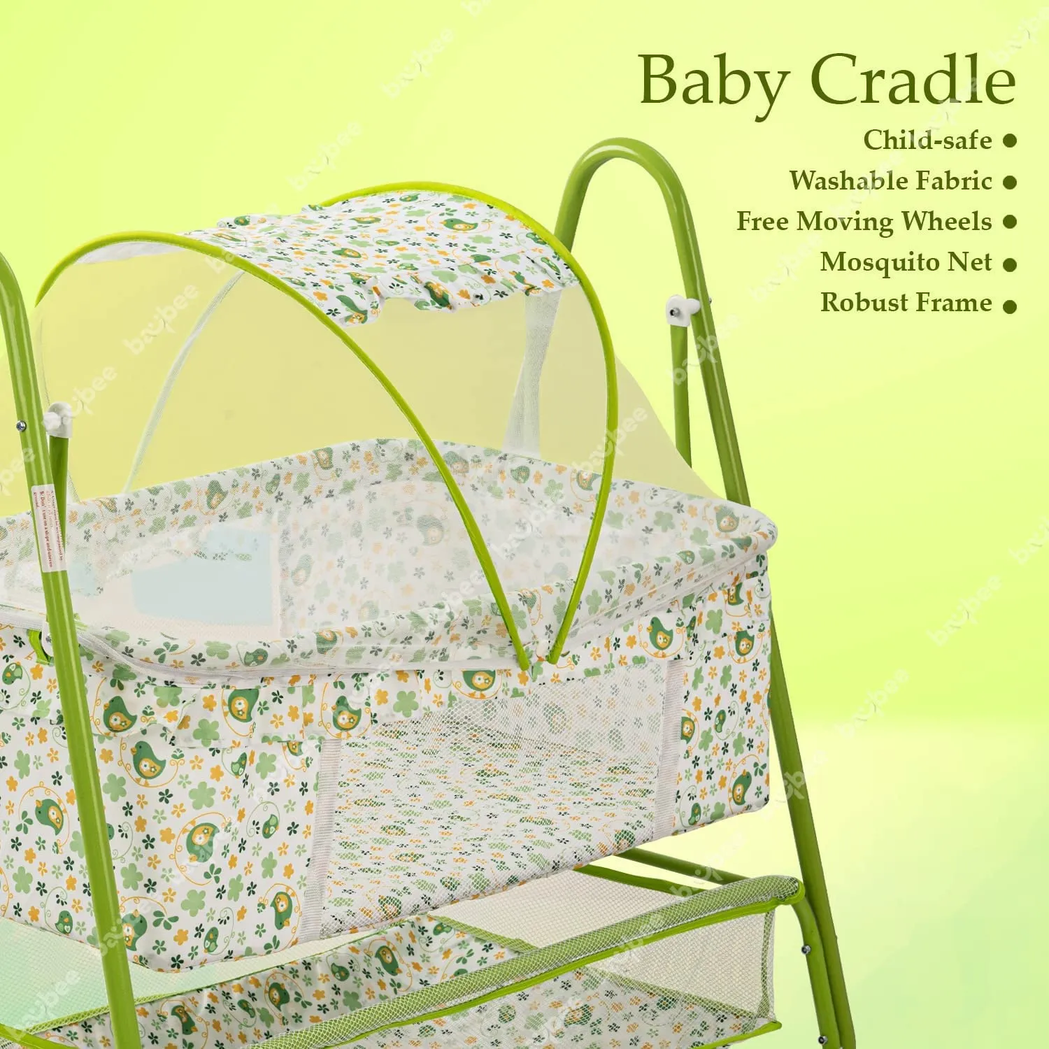 BAYBEE Arise Baby Swing Cradle for Baby with Mosquito Net, Palna Jhula for Baby