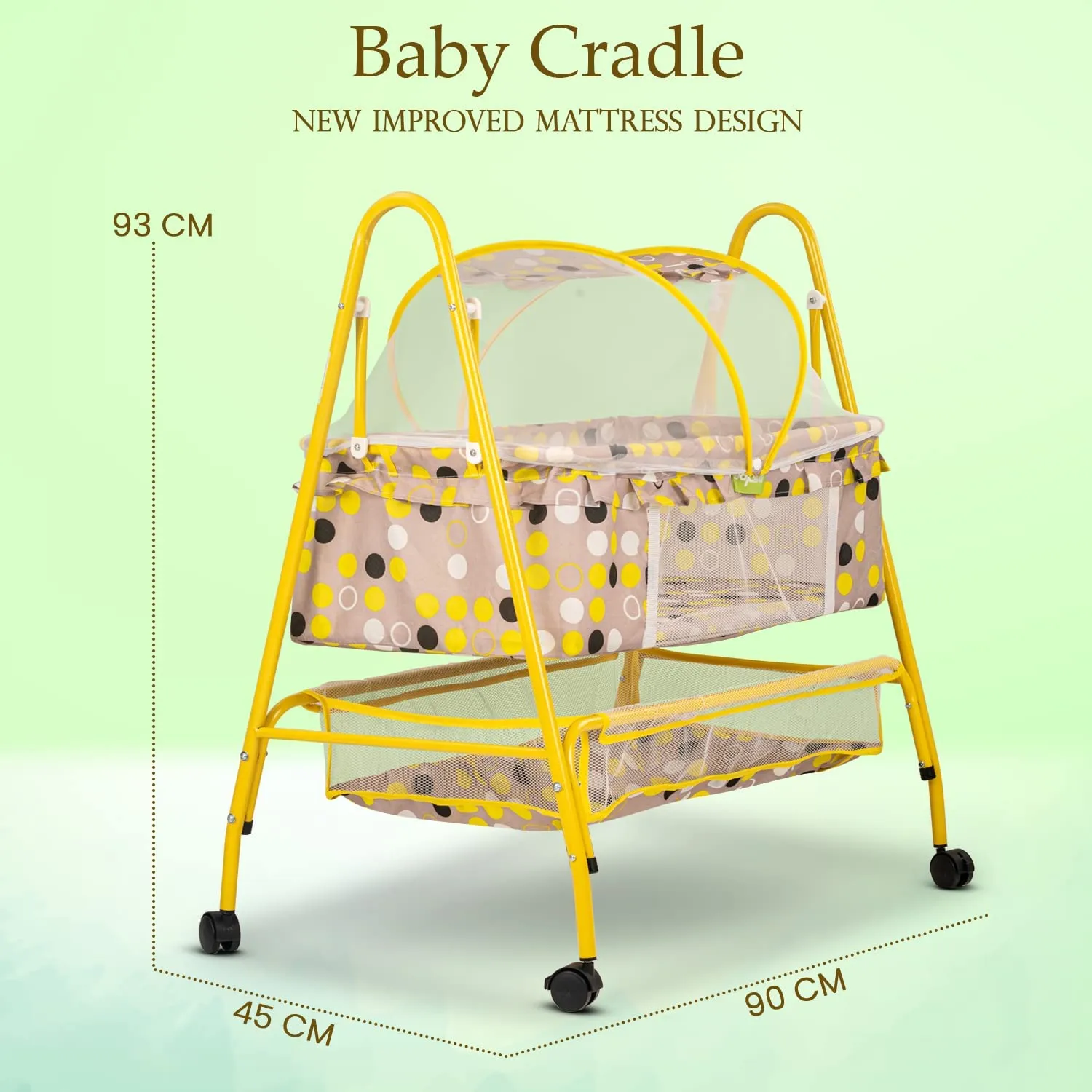 BAYBEE Arise Baby Swing Cradle for Baby with Mosquito Net, Palna Jhula for Baby