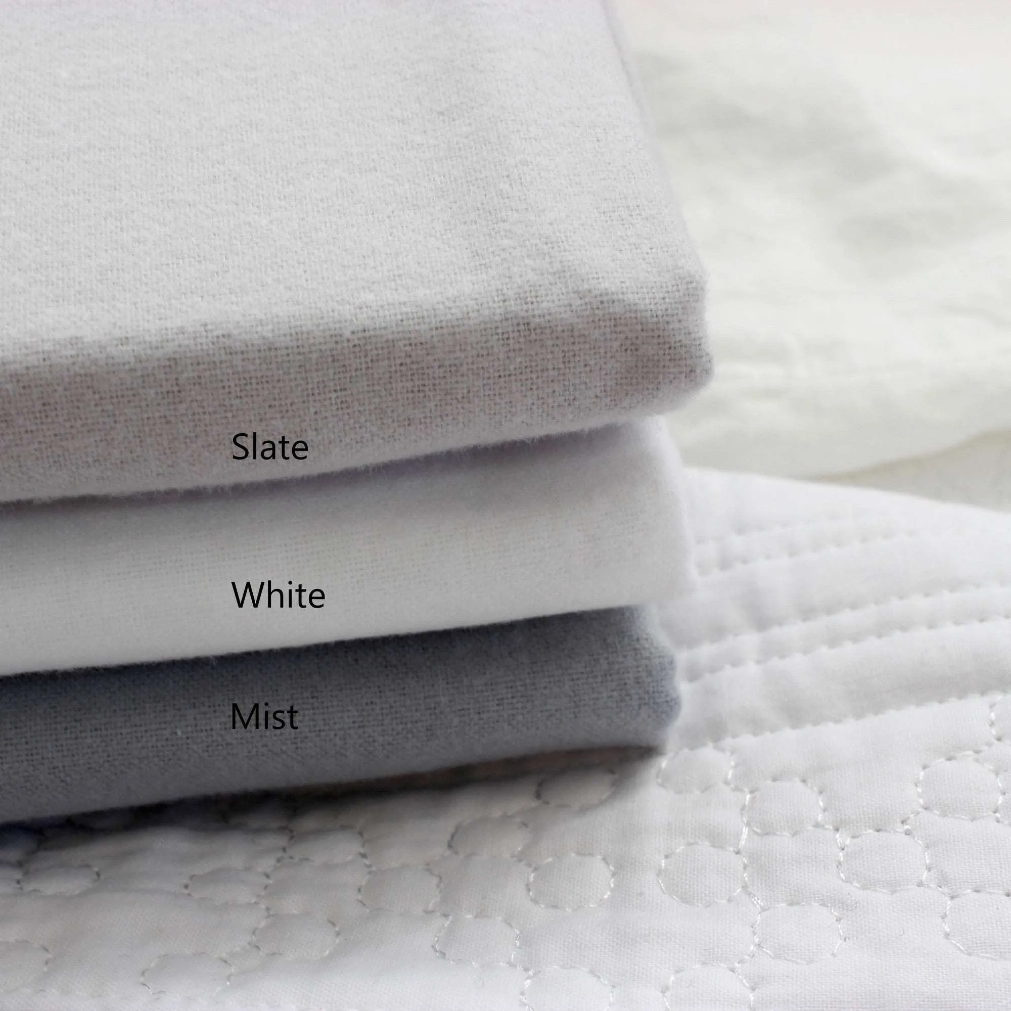 Bellini White Luxe Flannelette Sheet Set - Queen