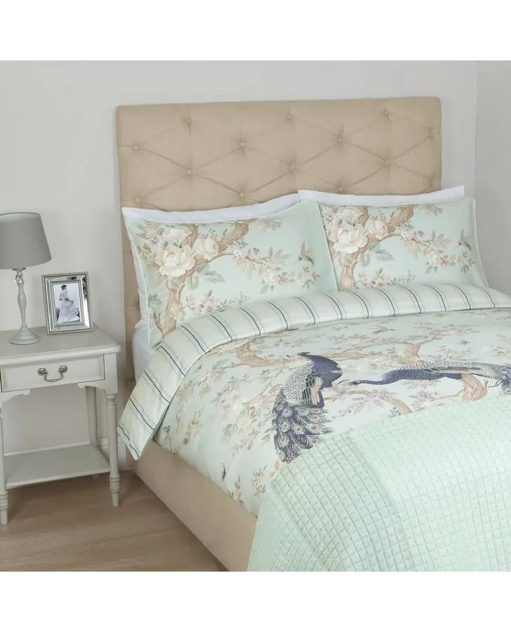 Belvedere Printed Duck Egg Duvet Cover