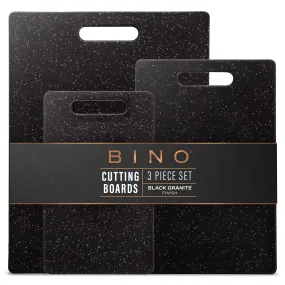 BINO Cutting Board - 3-Piece Chopping Boards | BPA-Free Plastic, Durable, Multipurpose, Dual-Sided, Dishwasher Safe, Easy to Clean | Charcuterie Accessories | Home & Kitchen Utensils