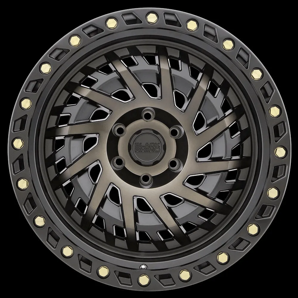 Black Rhino Shredder 18X9.5 6X135 12mm Matte Black W/ Machined Dark Tint