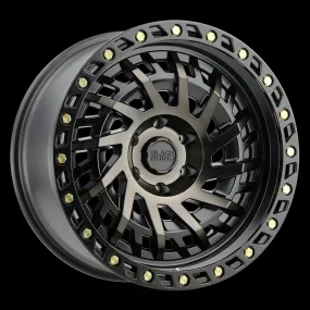 Black Rhino Shredder 18X9.5 6X139.7 -12 mm Matte Black W/ Machined Dark Tint