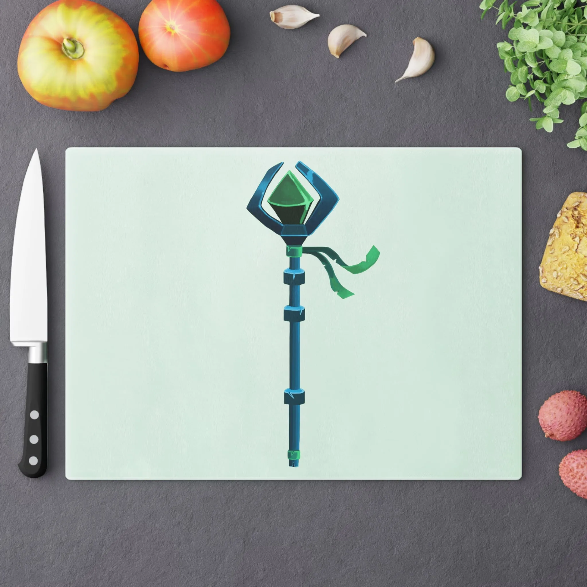 Blue Staff Cutting Board