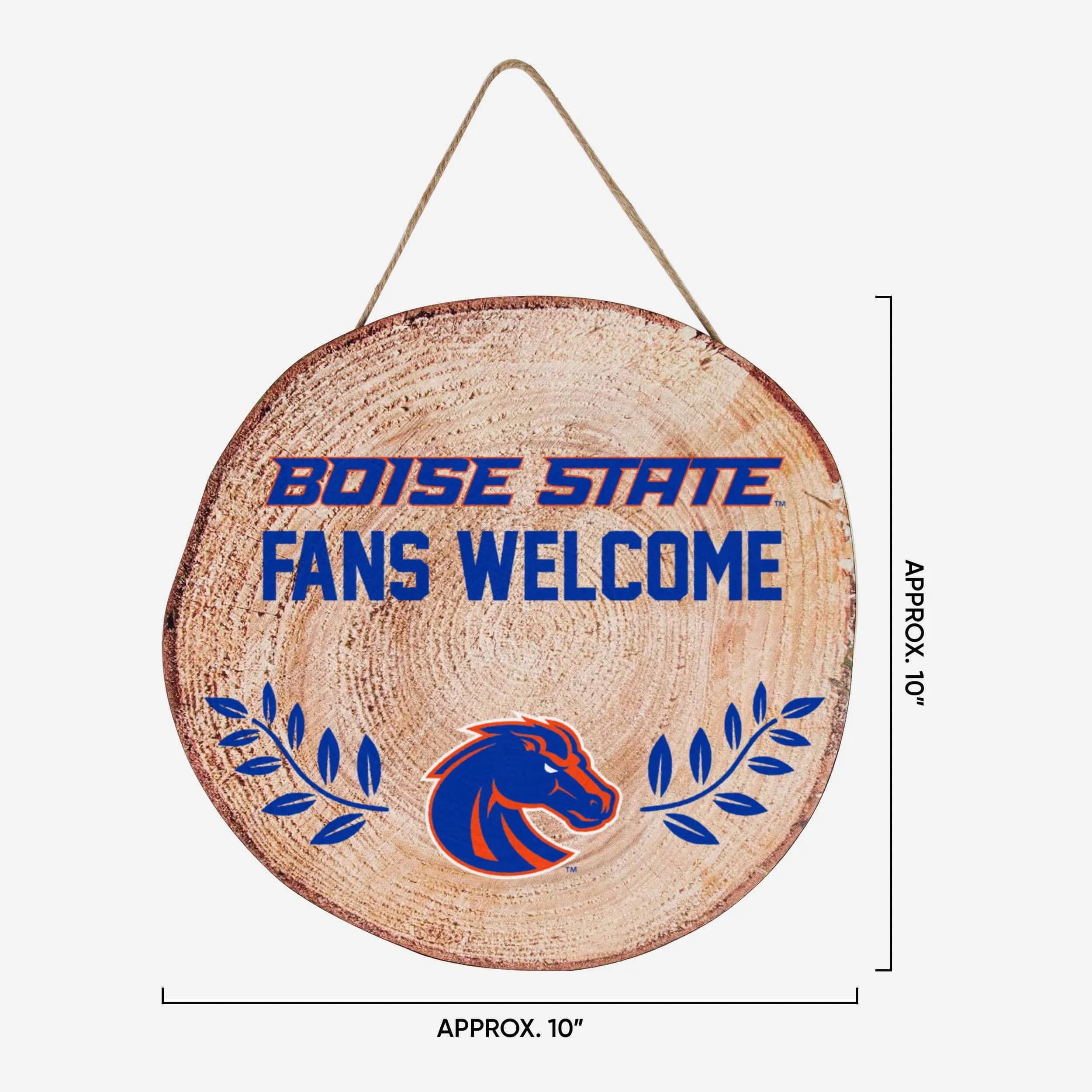 Boise State Broncos Wood Stump Sign