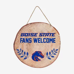 Boise State Broncos Wood Stump Sign