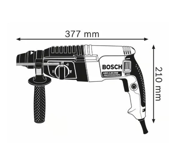 Bosch GBH 2-26 DRE Professional Rotary Hammer with SDS plus